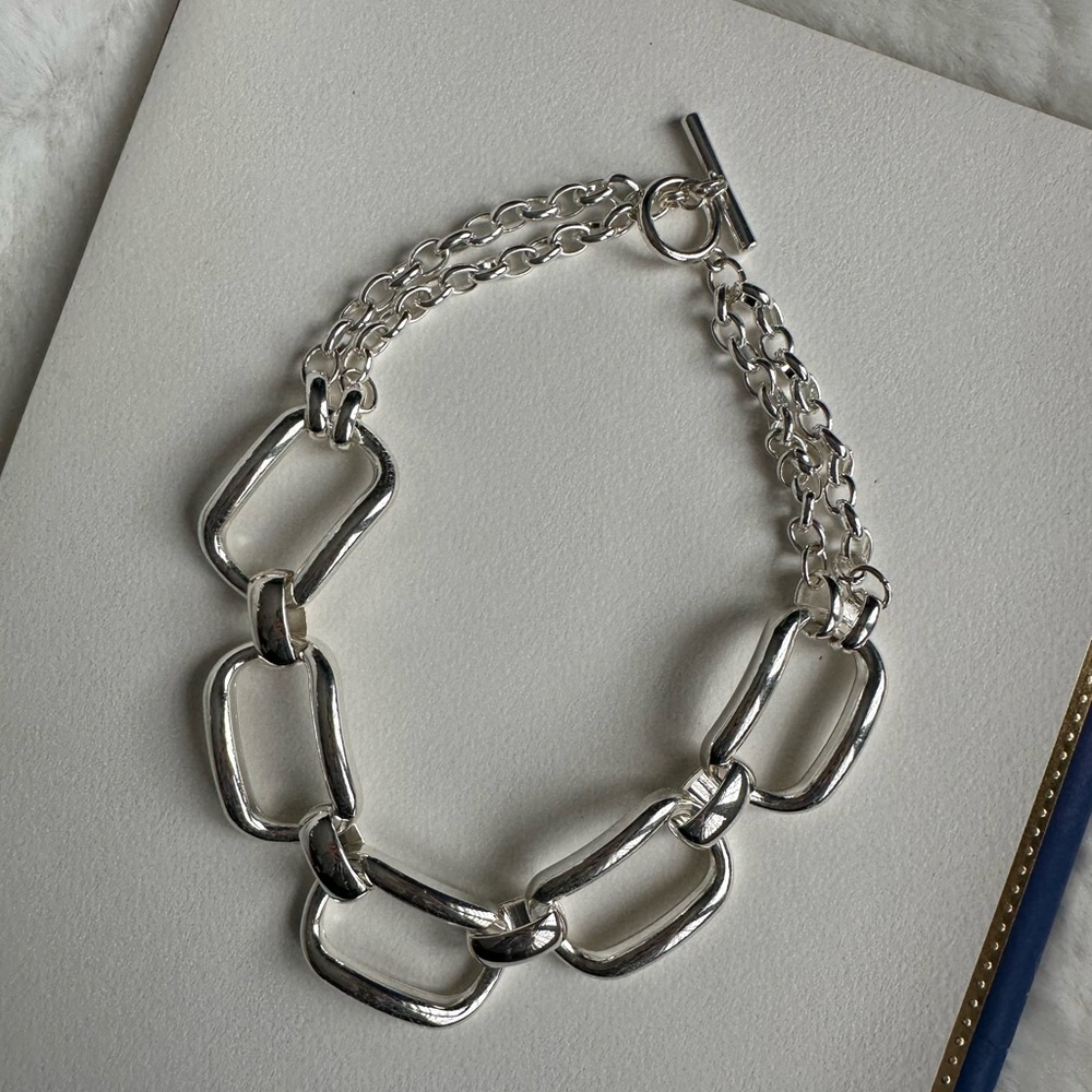 Silver Chain Link Necklace